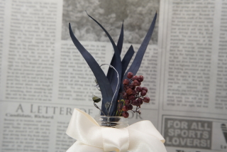 ドライフラワー髪飾り