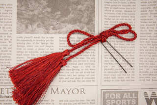 飾り結びタッセル髪飾り(無料)