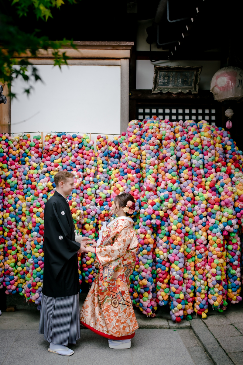 八坂庚申堂にて...