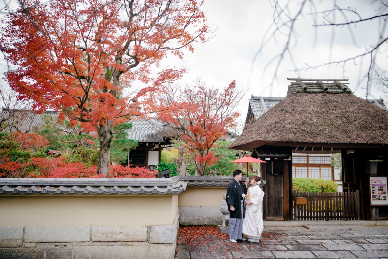 お着替え前に紅葉と♪
