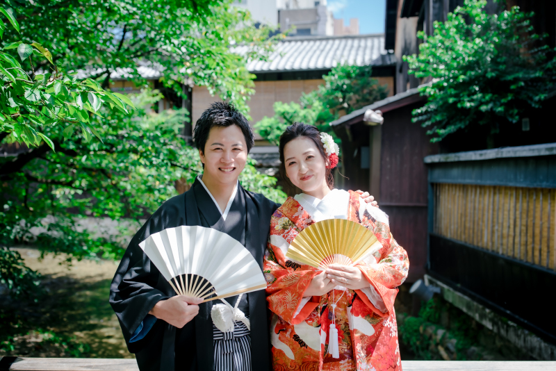 扇子ショット！