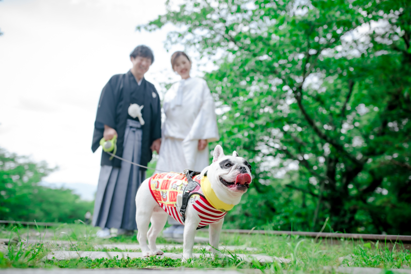 ワンちゃんと一緒に♪