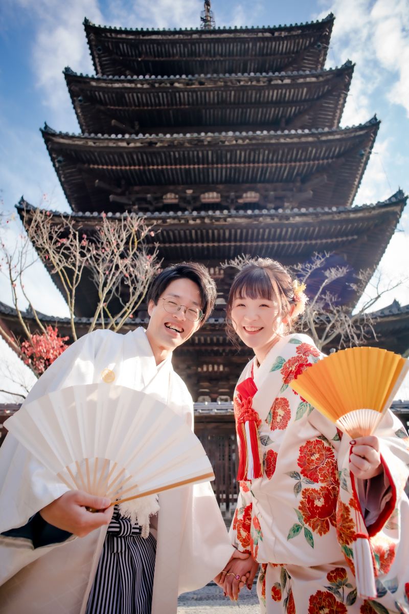 八坂の塔周辺にて衣装1点ロケ撮影！