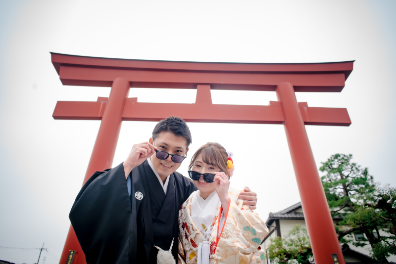 ラストは鳥居の前で！