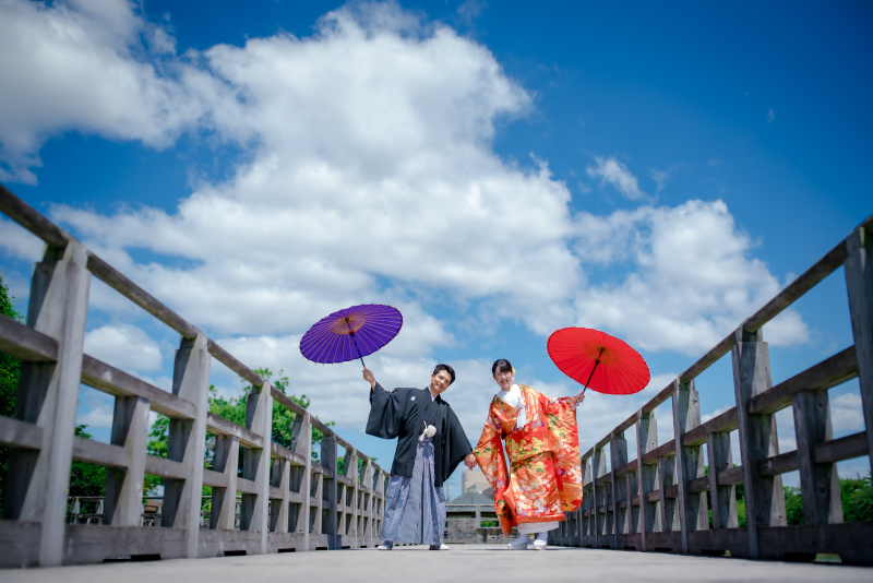 青空バックに！