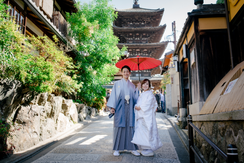 八坂の塔の下から！