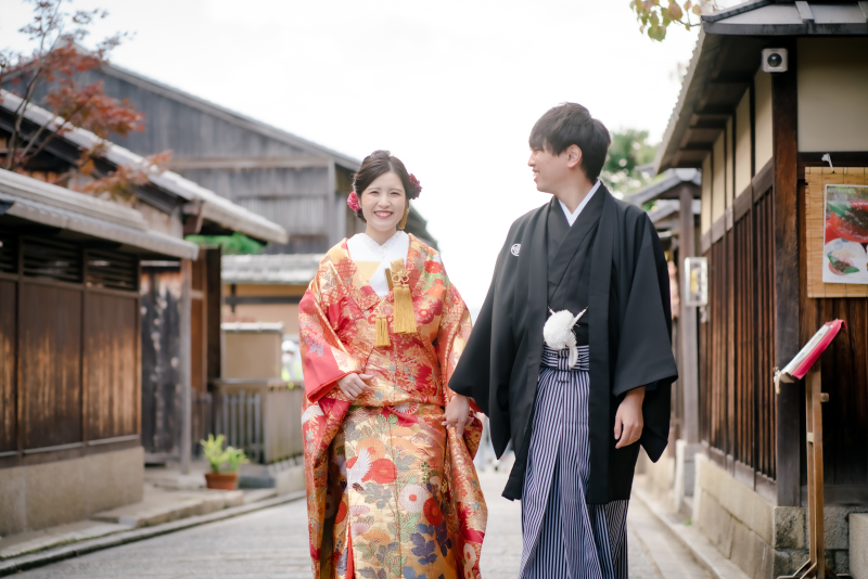 八坂の塔周辺、神社仏閣にて