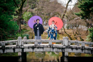 円山公園にて衣装1点ロケ撮影♪