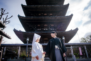 綿帽子あり八坂の塔周辺ロケ撮影！