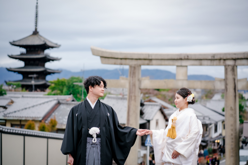 衣装１点ロケ撮影in八坂の塔周辺♪