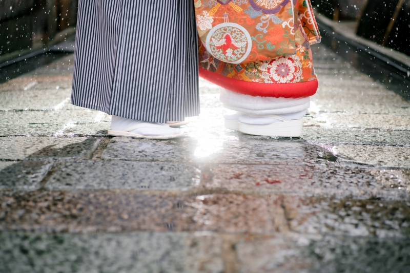 幻想的な足元ショット