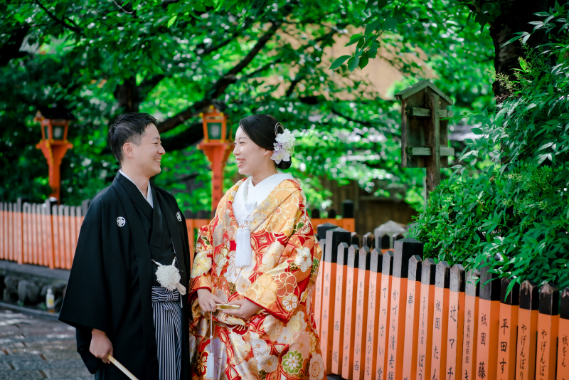 祇園の街並みで♪
