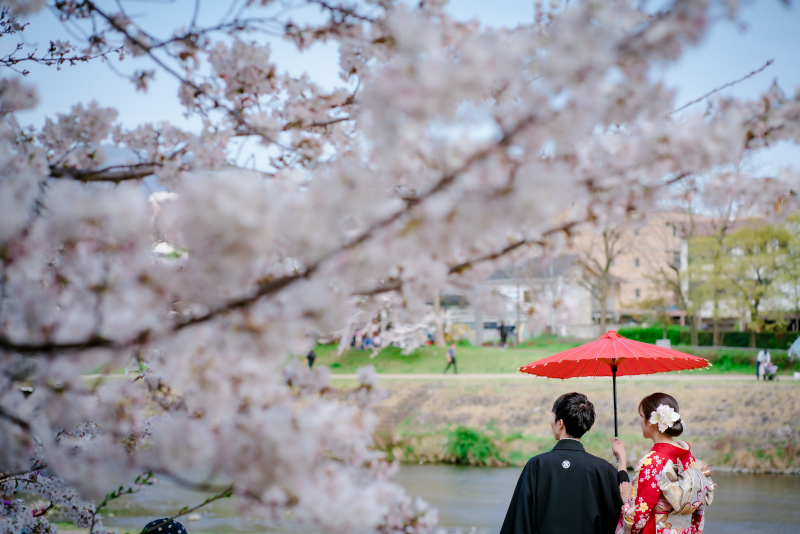 相合傘ショット