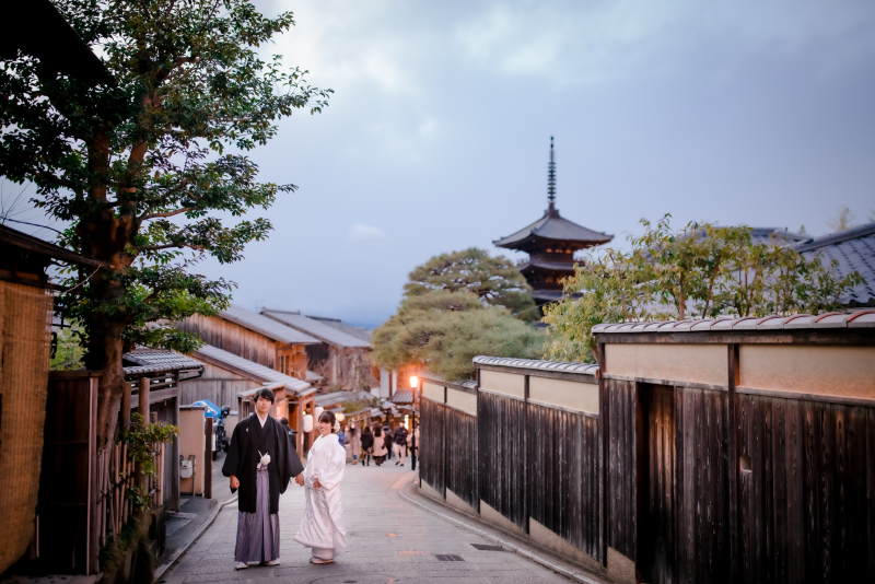 八坂の塔の街並み