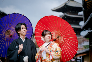 色打掛、八坂の塔ロケーション