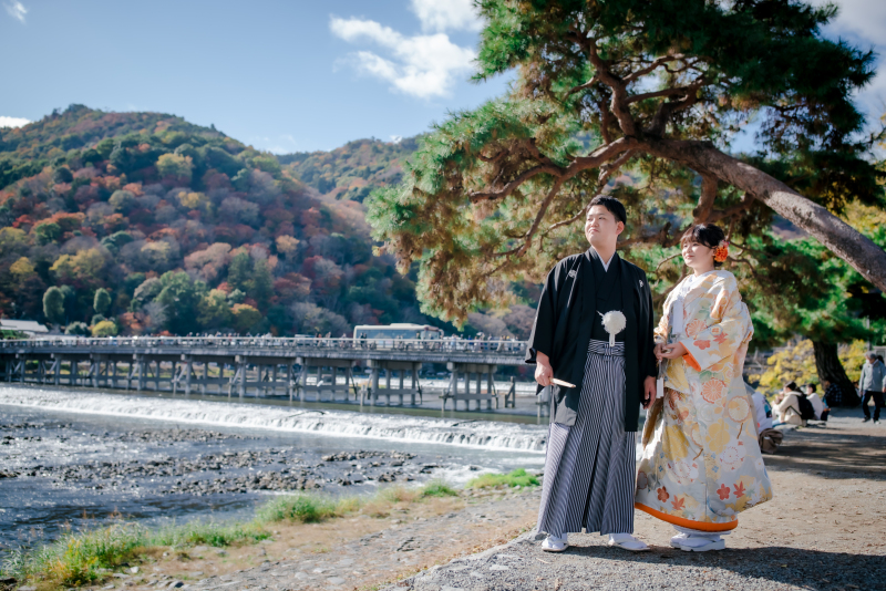 嵐山のシンボル渡月橋！