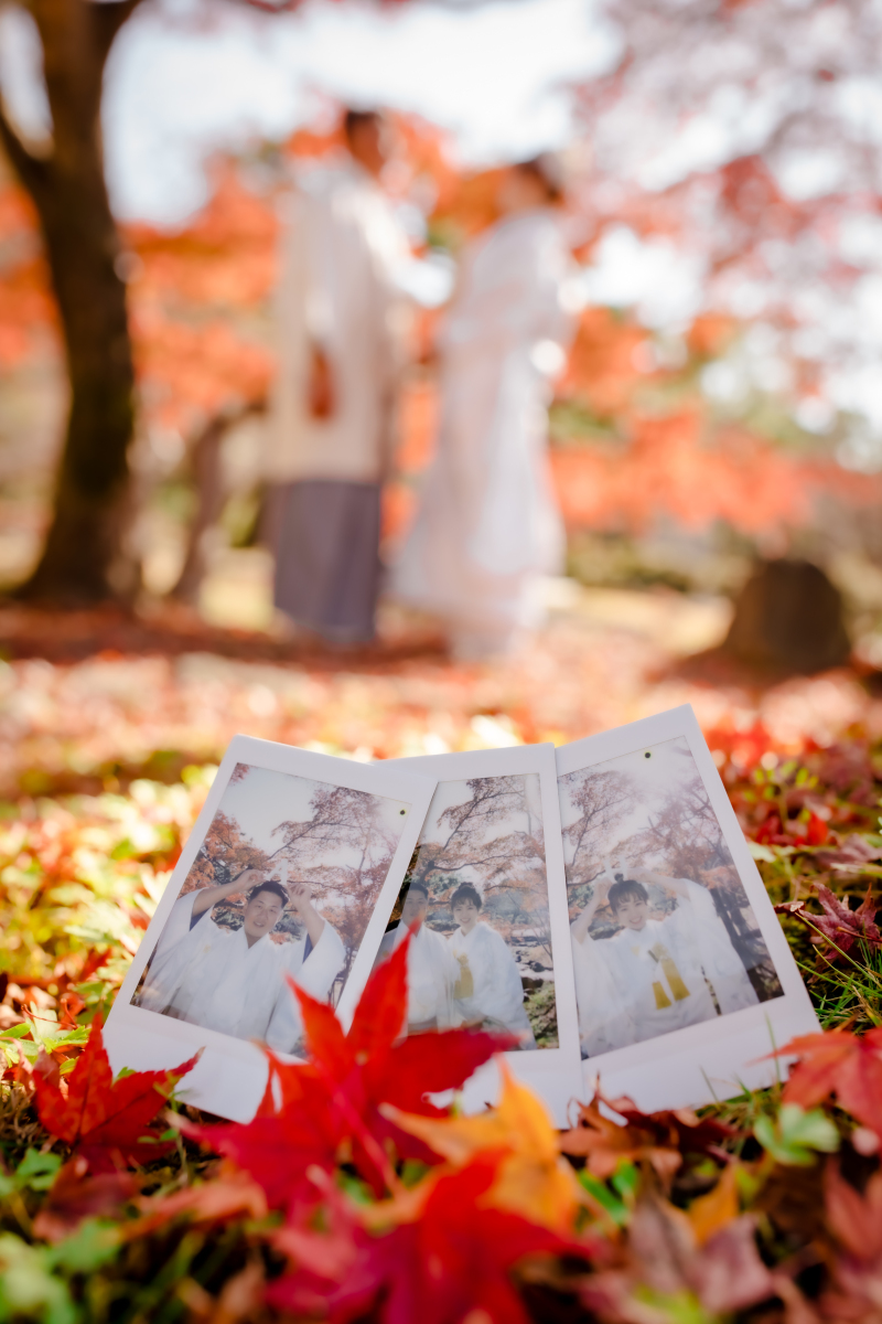 チェキ&times;紅葉