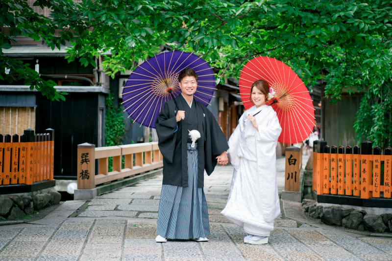 祇園の趣ある風景で
