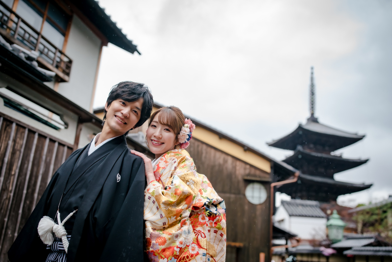 八坂の塔と寄り添いショット♪