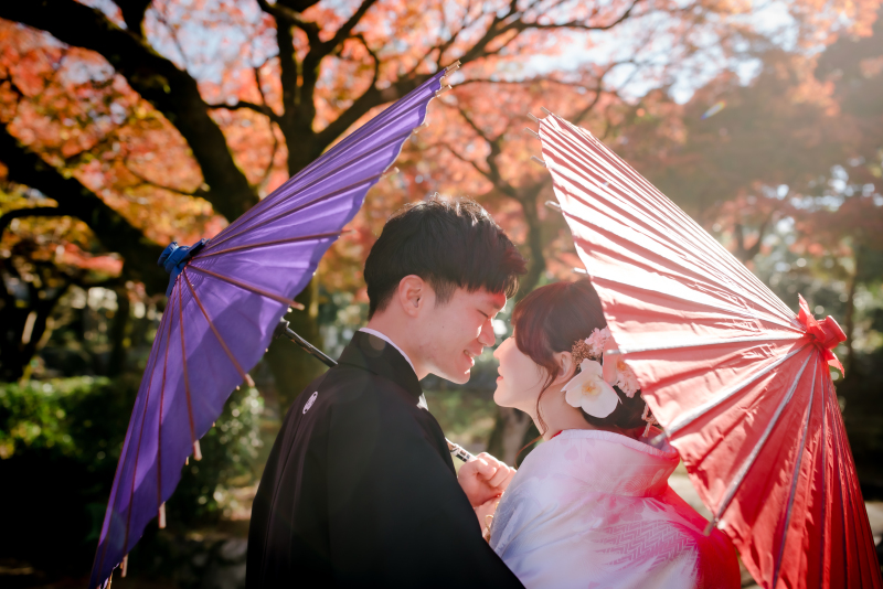 番傘を持って...♡