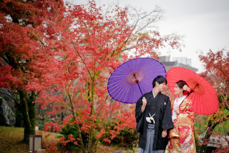 見つめ合うお二人♡