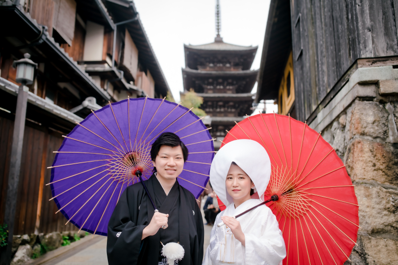 八坂の塔&times;番傘