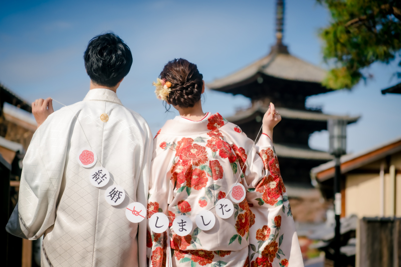 後ろ姿&times;ガーランド