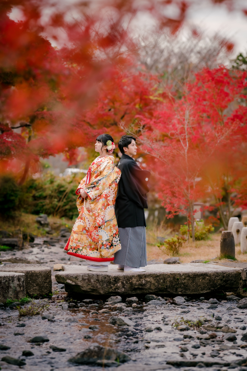 飛び石の上で&hellip;