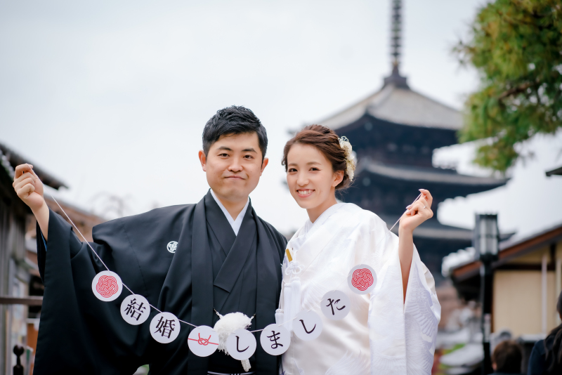 八坂の塔とガーランド