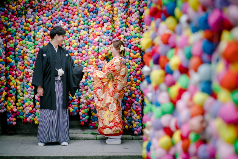 八坂庚申堂にて...