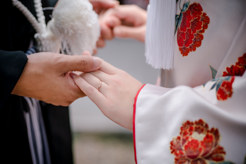 手元をアップに