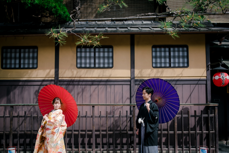 松の木の下で...