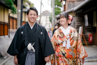 衣装1点八坂の塔周辺のロケ撮影♪