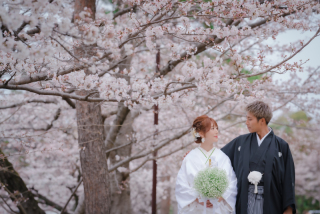 桜の前撮り