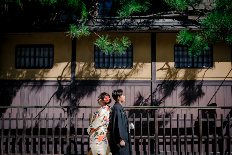 松の木と一緒に&hellip;