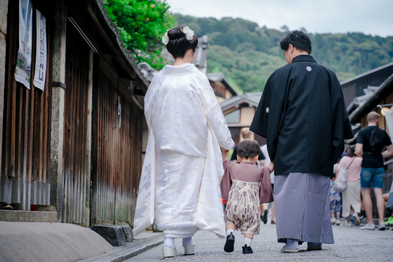 家族ショットもたくさん！八坂ロケーション撮影！