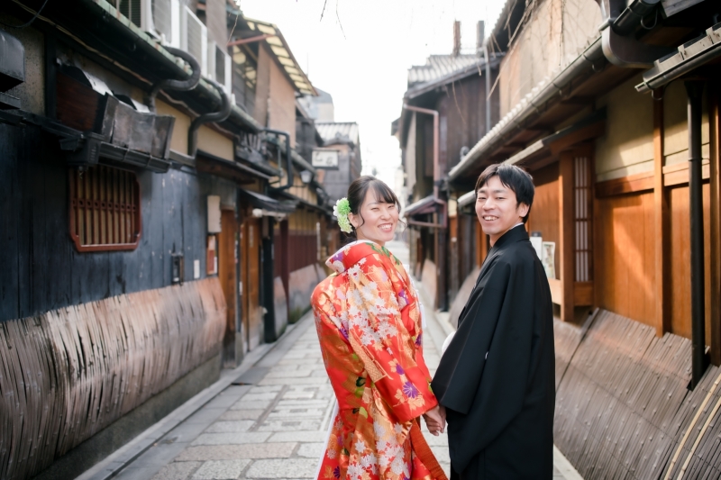 祇園の街並みにて…