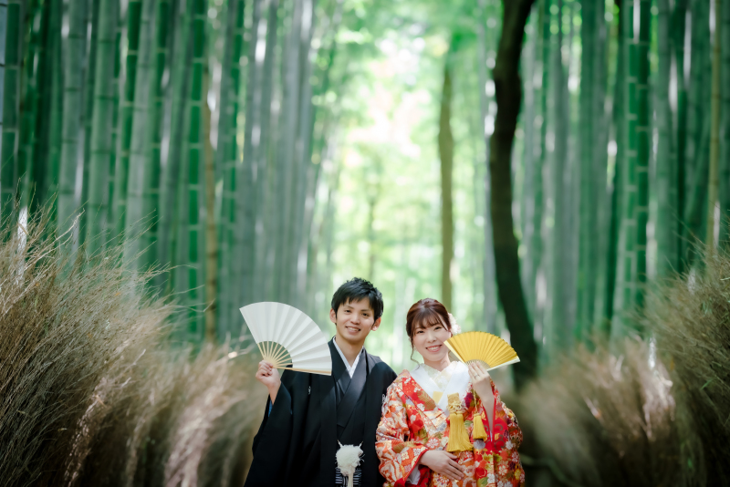 扇子を広げて...♡