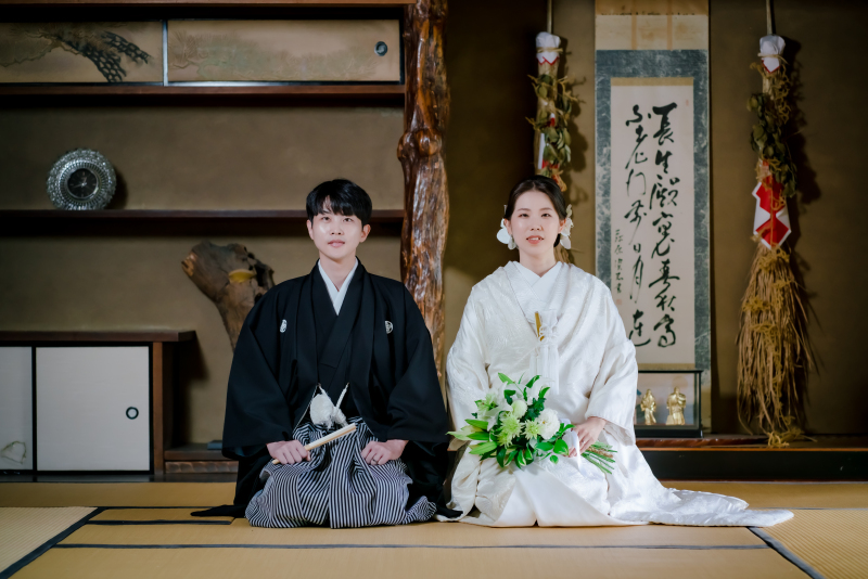 和室に入ると...