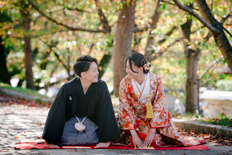 公園で座りショット♪