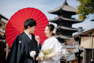 衣装1点＋綿帽子！八坂の塔周辺のロケ撮影♪