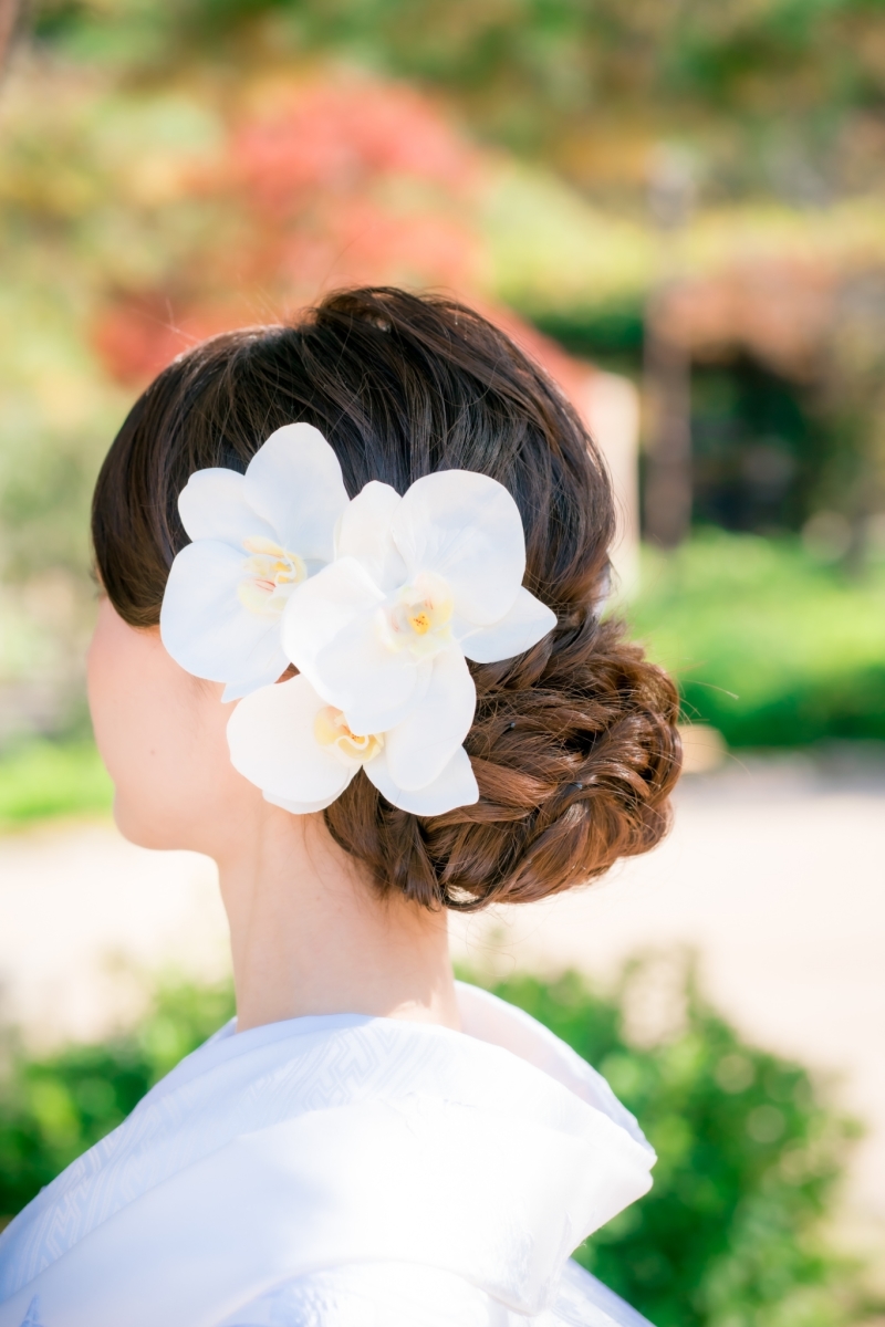 華やかなヘアスタイル