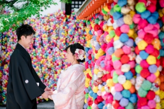 晴天の京都で前撮り♪