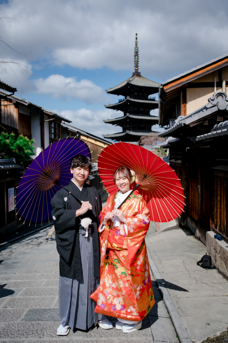 五重の塔と街並み