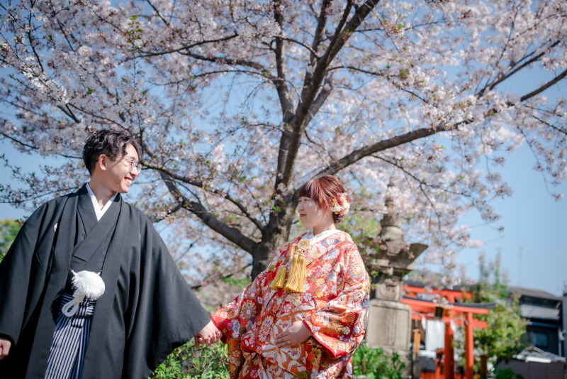 桜の木の下で...♡