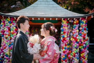 八坂の塔周辺&円山公園衣装2点のロケ撮影♪