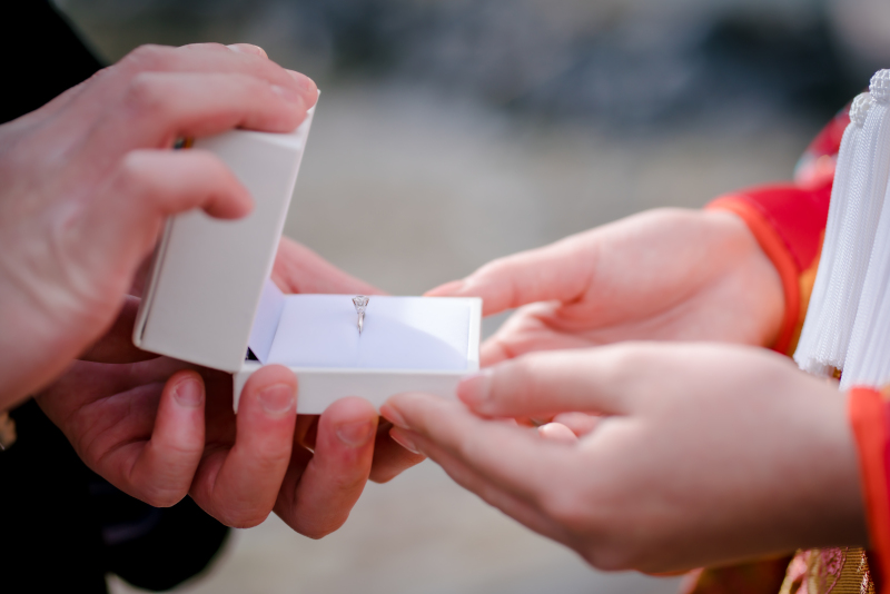 アップで指輪ショット！