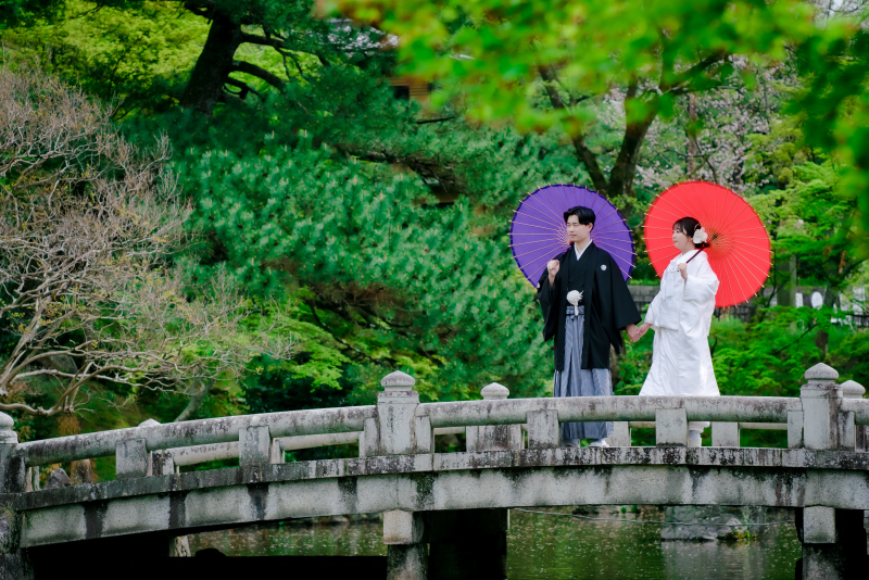 円山公園にて衣装1点ロケ撮影♪