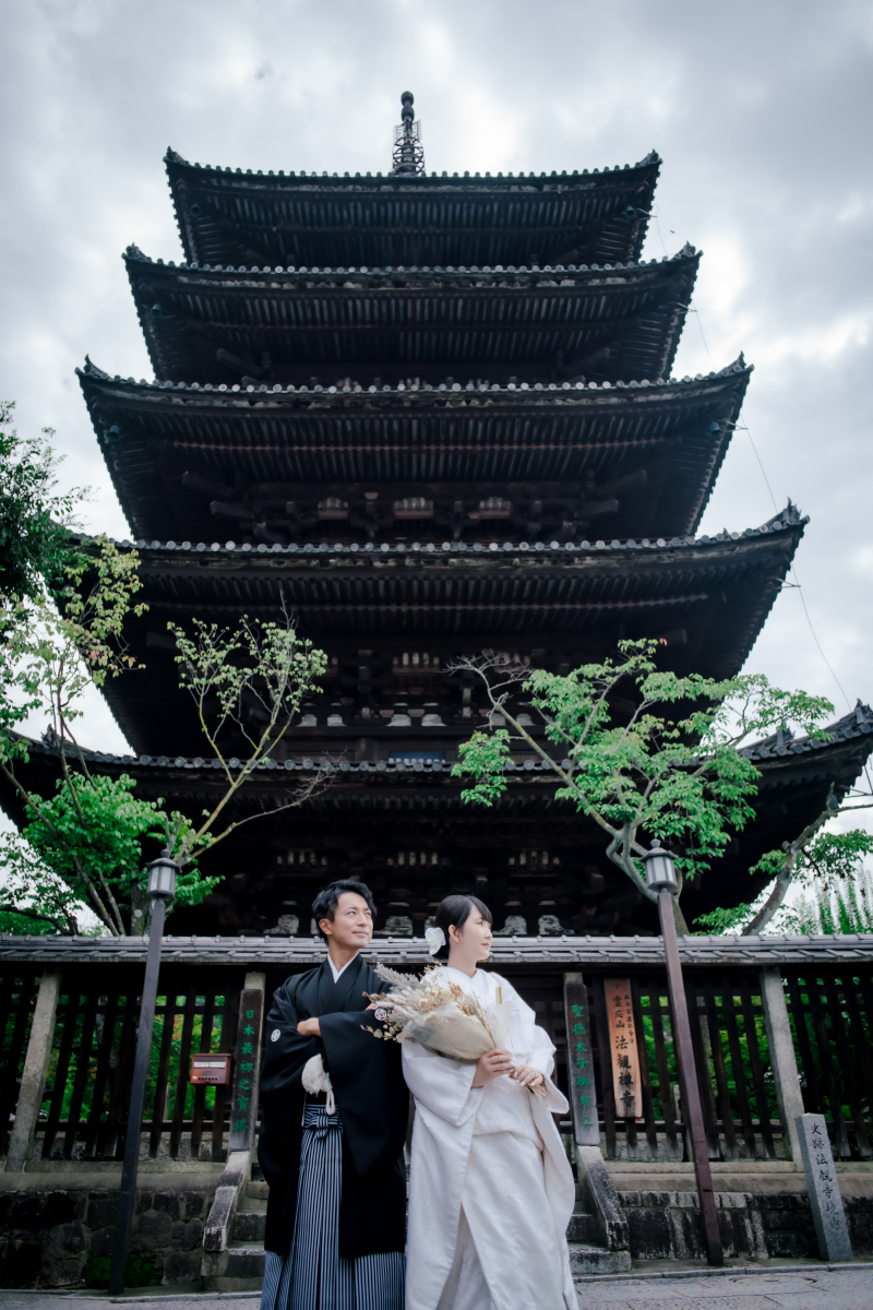 八坂の塔の真下