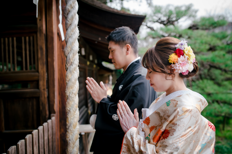 神社仏閣で参拝ショット♪